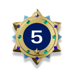 Podium badge 5